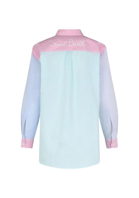 Camicia MC2 Saint Barth Brigitte donna BRIGITTE06102H Fantasia righe multicolor bottoni carrè MC2 SAINT BARTH | Camicie | BRIGITTE06102H1